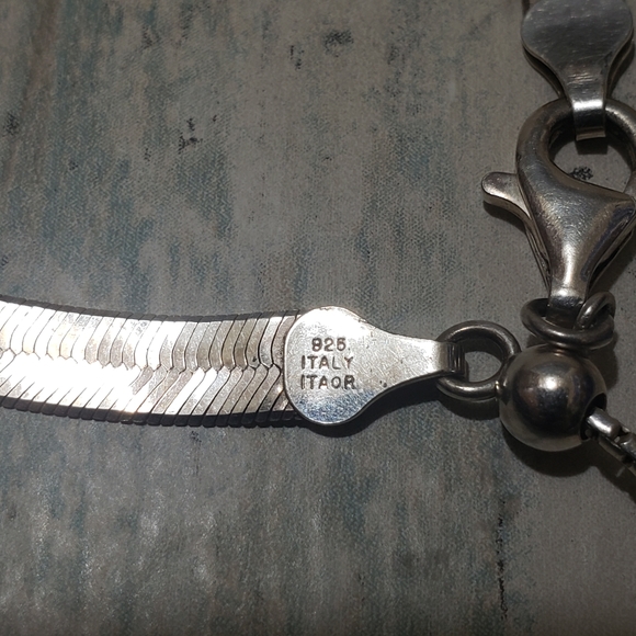 Itaor 925 Italy Two Tones Bracelet. - Picture 5 of 9